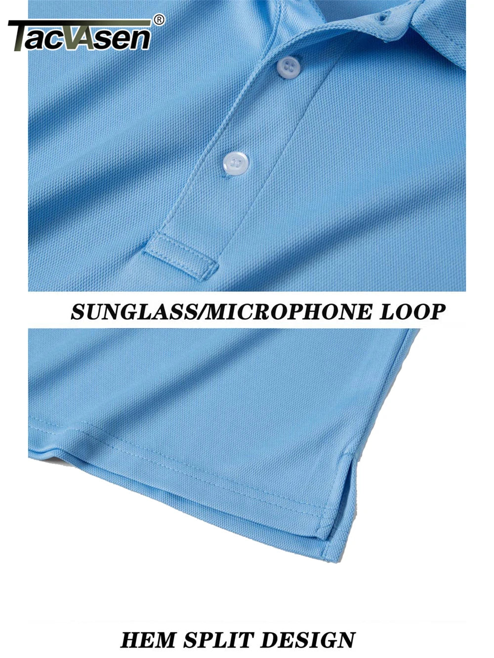 TACVASEN Summer Casual T-shirts Mens Short Sleeve Polo Shirts