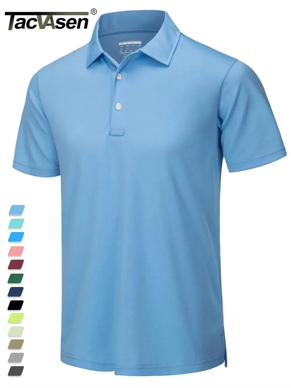 TACVASEN Summer Casual T-shirts Mens Short Sleeve Polo Shirts