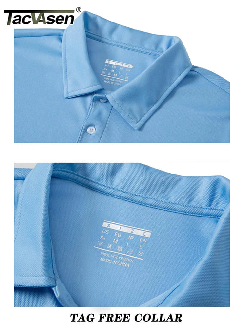 TACVASEN Summer Casual T-shirts Mens Short Sleeve Polo Shirts